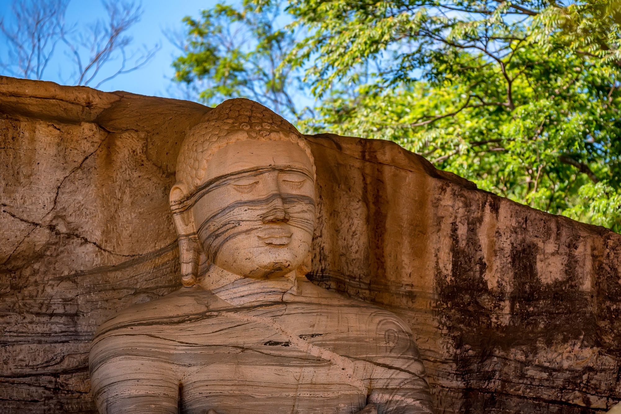 Standing image of Buddha in Gal Vihara